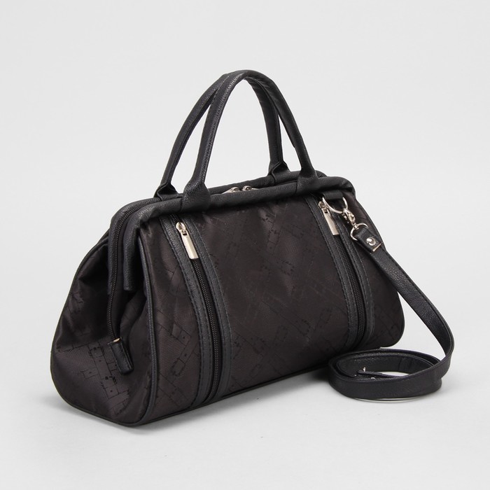 Сумка дорожная, 1 отдел на молнии, наружный карман, цвет чёрный