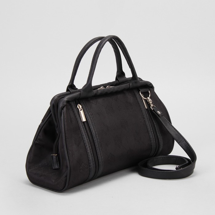 Сумка дорожная, 1 отдел на молнии, наружный карман, цвет чёрный