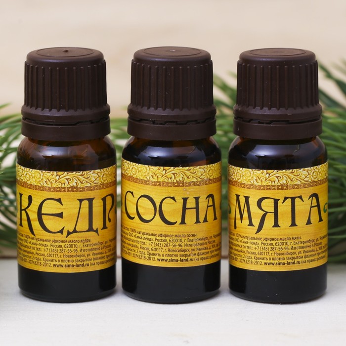 Набор из 3 аромамасел "С лёгким паром", по 10 мл
