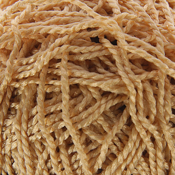 Пряжа "Веревочная" 100% полиэфир 130м/50гр (06-Золотистый)