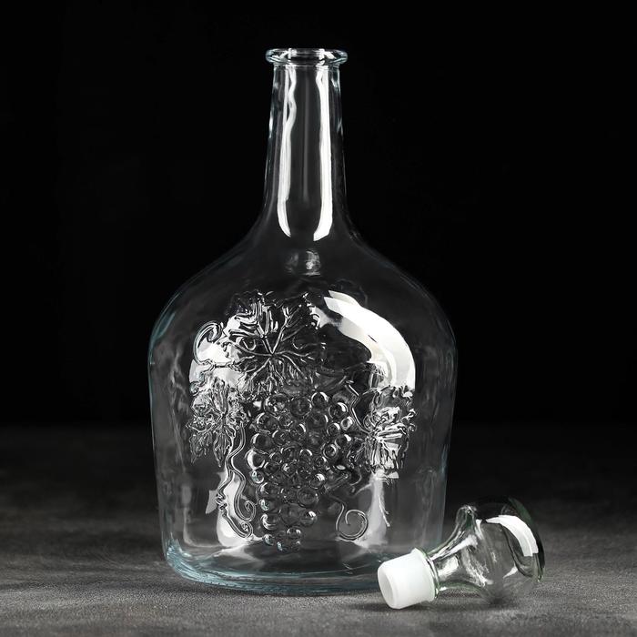 Бутылка стеклянная «Фуфырь» 3 л