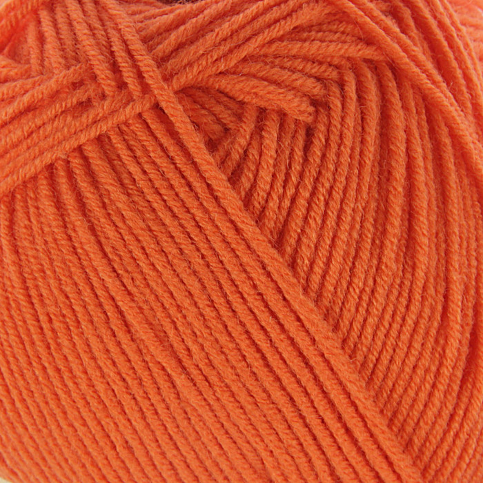Пряжа "Детская объемная" 100% микрофибра 400м/100гр (284-Оранжевый)