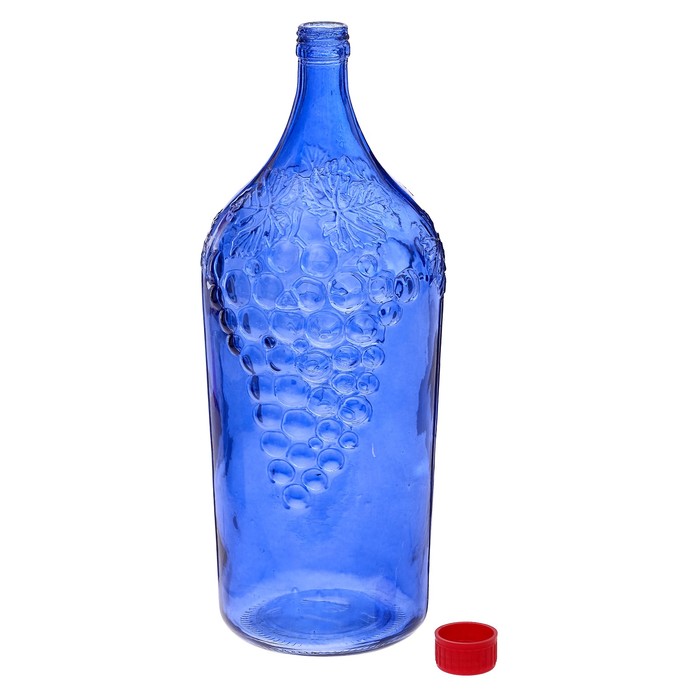 Бутылка 2 л «Винная. Виноград», цвет синий