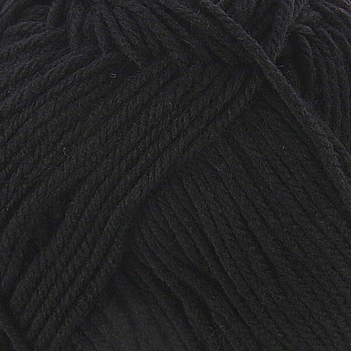 Пряжа "Элегантная" 100% мериносовая шерсть 250м/100гр (02-Черный)