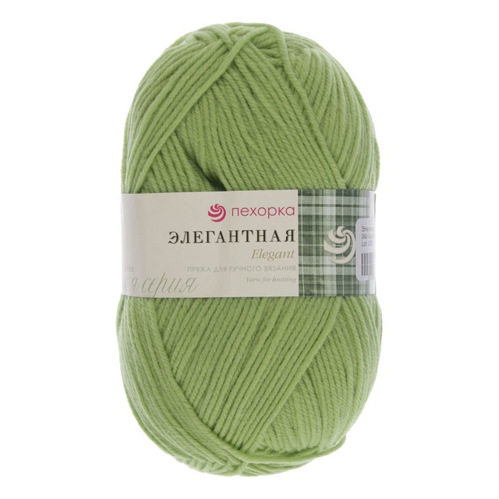 

Пряжа "Элегантная" 100% мериносовая шерсть 250м/100гр (342-Св.горох)