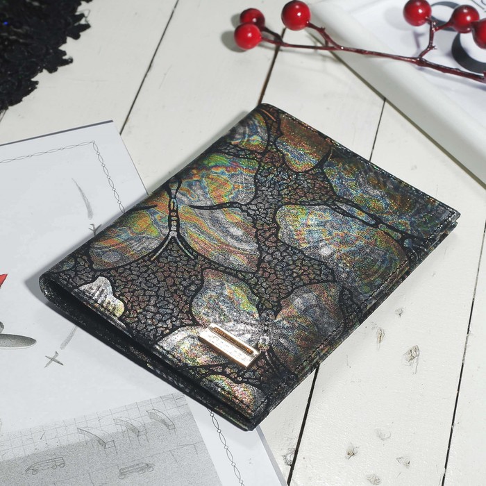 Обложка для автодокументов, вкладыш, цвет зелёный