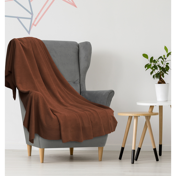 Плед "Экономь и Я" Шоколад 150*180 см, пл.150 г/м2, 100% п/э