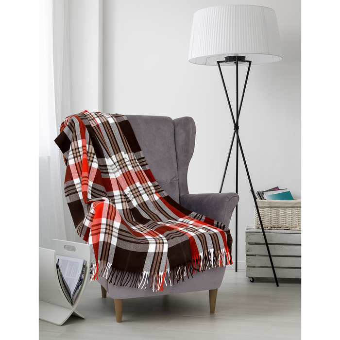 Плед Senator 210301 "Клетка" 150х220 см, 750 г/м2, п/э 100%