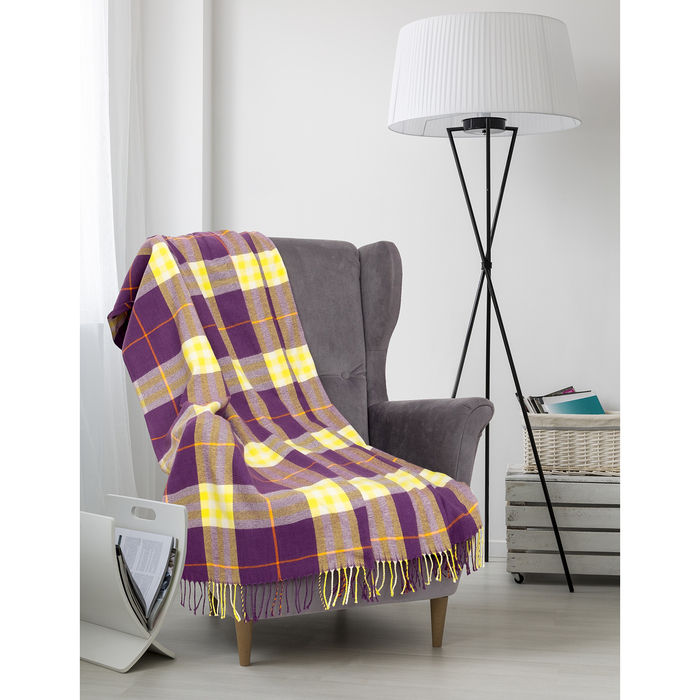 Плед Senator 211003 "Клетка" 150х220 см, 750 г/м2, п/э 100%