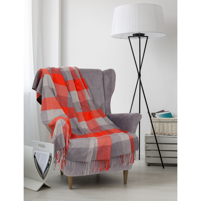 Плед Senator 211202 "Клетка" 150х220 см, 750 г/м2, п/э 100%