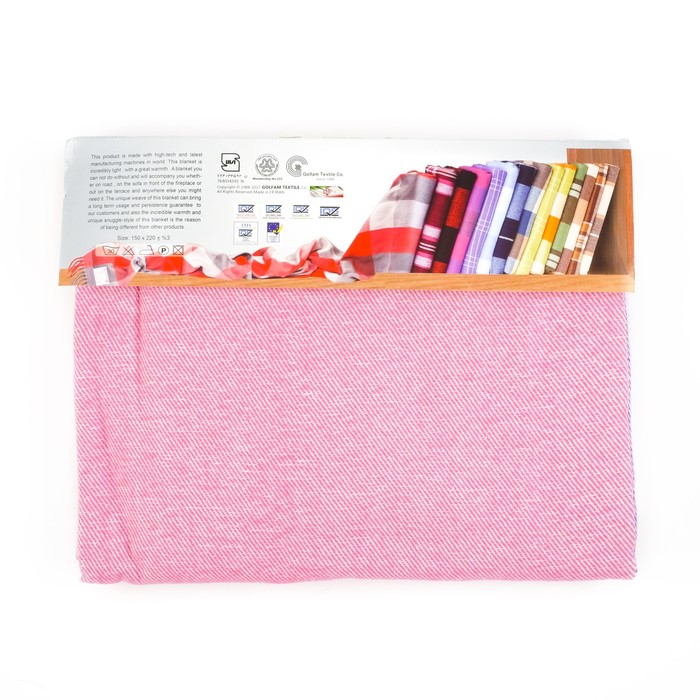 Плед Senator 211801 "Клетка" 150х220 см, 750 г/м2, п/э 100%