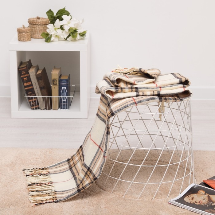 Плед Senator 212601 "Клетка" 150х220 см, 750 г/м2, п/э 100%