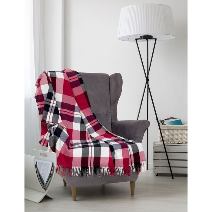 Плед Senator 214005 "Клетка" 150х220 см, 750 г/м2, п/э 100%