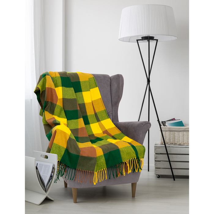 Плед Classic 111204 "Клетка" 160х220 см, 950 г/м2, п/э 100%