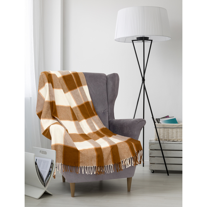 Плед Classic 111603 "Клетка" 160х220 см, 950 г/м2, п/э 100%