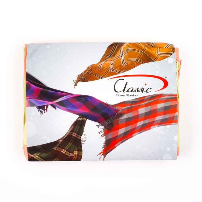 Плед Classic 112401 "Клетка" 160х220 см, 950 г/м2, п/э 100%