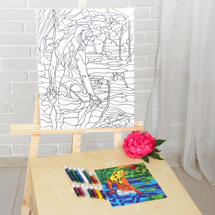 Набор для творчества «Витражная картина «Купание»