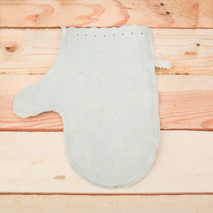 Банный набор: шапка, коврик и рукавица "Лёгкого пара и крепкого здоровья"