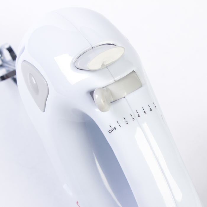 Миксер VC-347,150 Вт, 7 скоростей, двойной набор насадок: 2 венчика, 2 насадки, серый