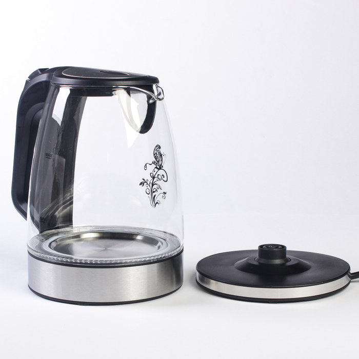 Электрочайник VC-321, 2200 Вт, 2 л, термостойкое стекло, закрытый нагр. элемент