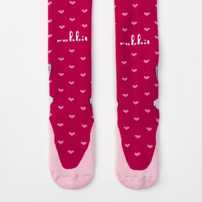 Колготки детские махровые ДК-1200-03 цвет розовый, рост 104-110