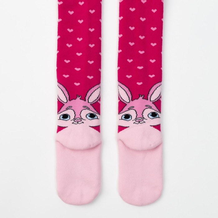 Колготки детские махровые ДК-1200-03 цвет розовый, рост 104-110