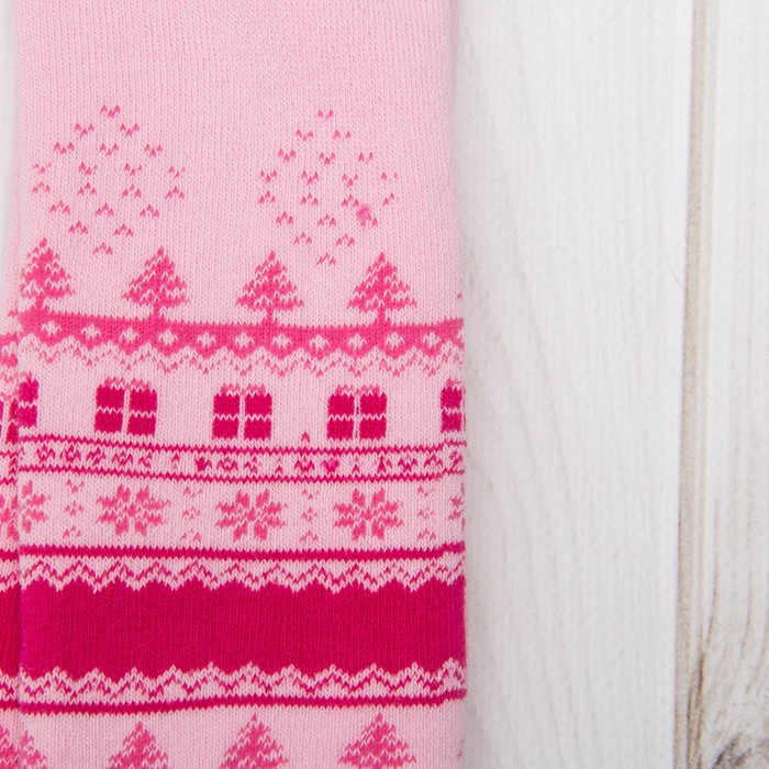 Колготки детские махровые ДК-1400-05 цвет розовый, рост 80-86