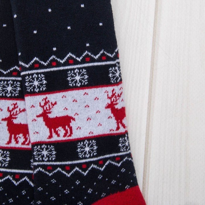 Колготки детские махровые ДК-1400-02 цвет тёмно-синий, рост 80-86