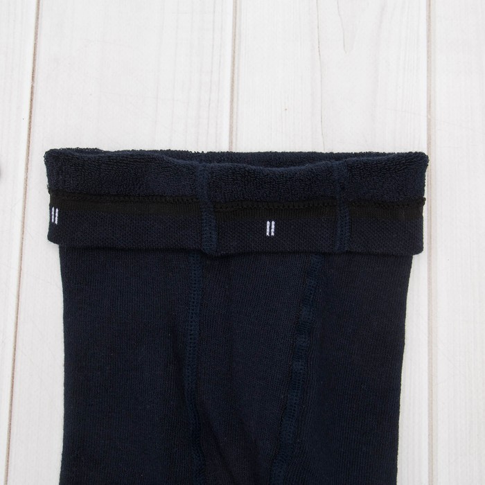 Колготки детские махровые ДК-1400-02 цвет тёмно-синий, рост 80-86
