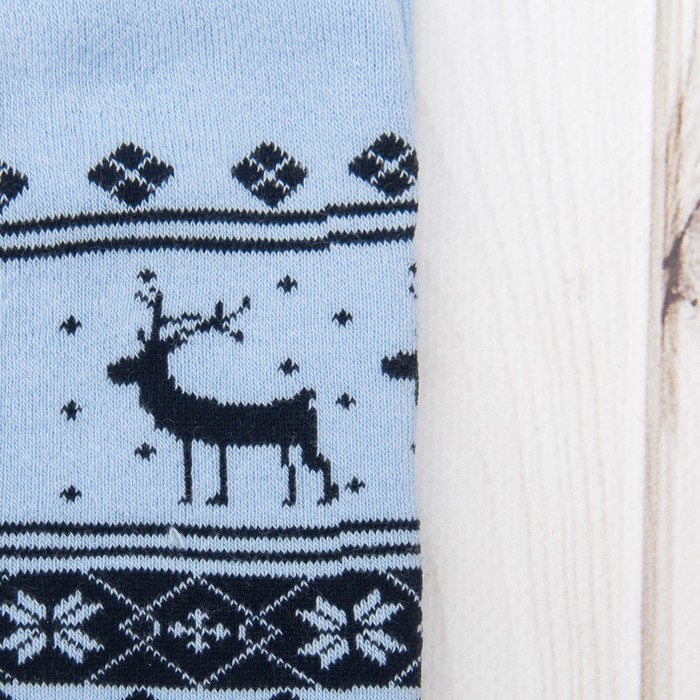 Колготки детские махровые ДК-1400-01 цвет голубой, рост 80-86