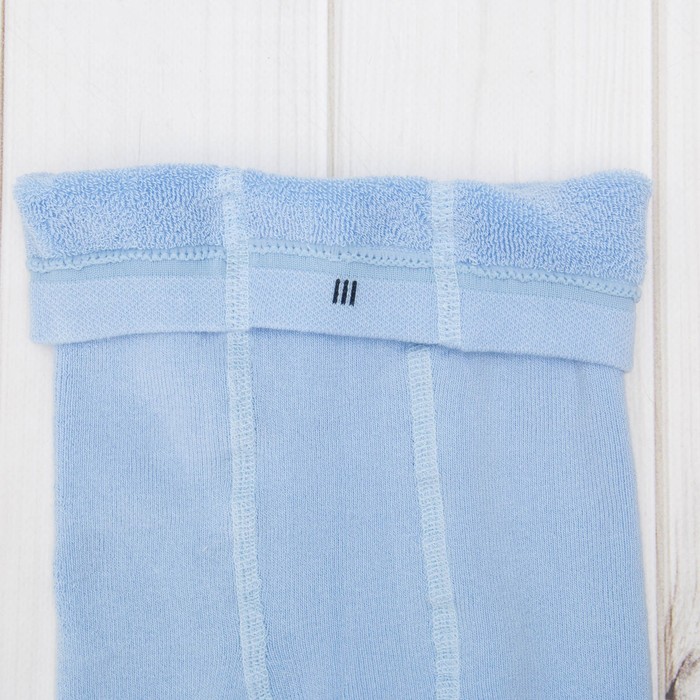 Колготки детские махровые ДК-1400-01 цвет голубой, рост 80-86