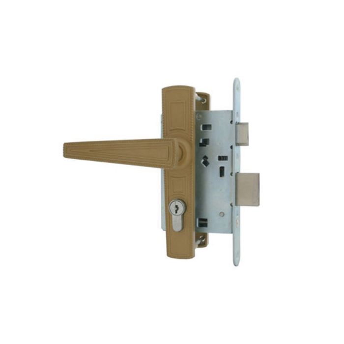 Замок врезной Димитровград "Зенит" ЗВ4-3.01, м/о 55 мм, с/руч, цвет золото