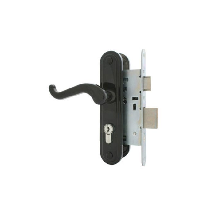 Замок врезной Димитровград "Зенит" ЗВ4-3.02, м/о 55 мм, с/руч, черный