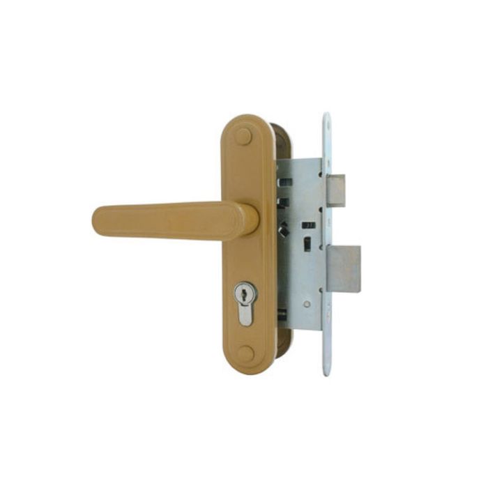 Замок врезной Димитровград "Зенит" ЗВ4-3.03, м/о 55 мм, с/руч, цвет золото