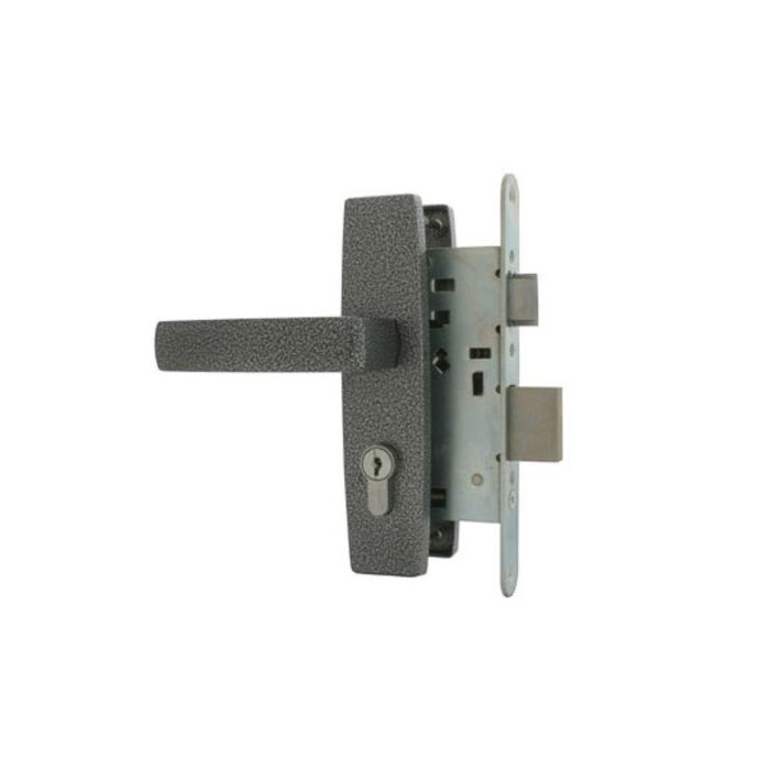 Замок врезной Димитровград "Зенит" ЗВ4-3.04, м/о 55 мм, с/руч, цвет серебро