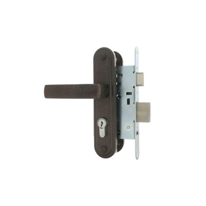 Замок врезной Димитровград "Зенит" ЗВ4-3.05, м/о 55 мм, с/руч, цвет медь