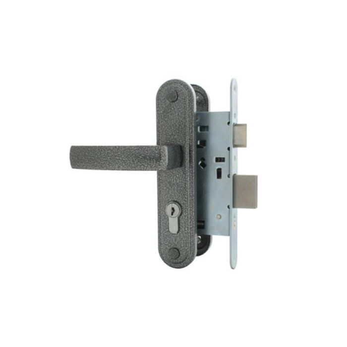 Замок врезной Димитровград "Зенит" ЗВ4-3.05, м/о 55 мм, с/руч, серебро