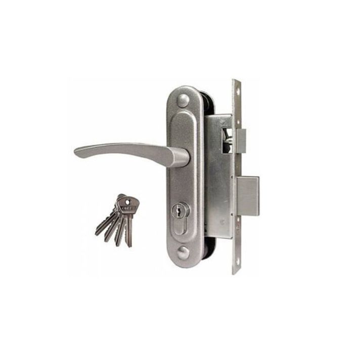 Замок врезной Димитровград "Омега" ЗВ.7 , м/о 55 мм, с/руч, цвет бриллиант