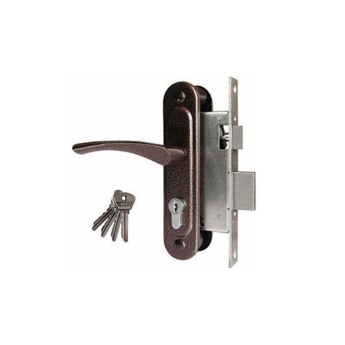 Замок врезной Димитровград "Омега" ЗВ.7, м/о 55 мм, с/руч, цвет медь