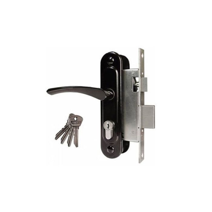 Замок врезной Димитровград "Омега" ЗВ.7, м/о 55 мм, с/руч, черный