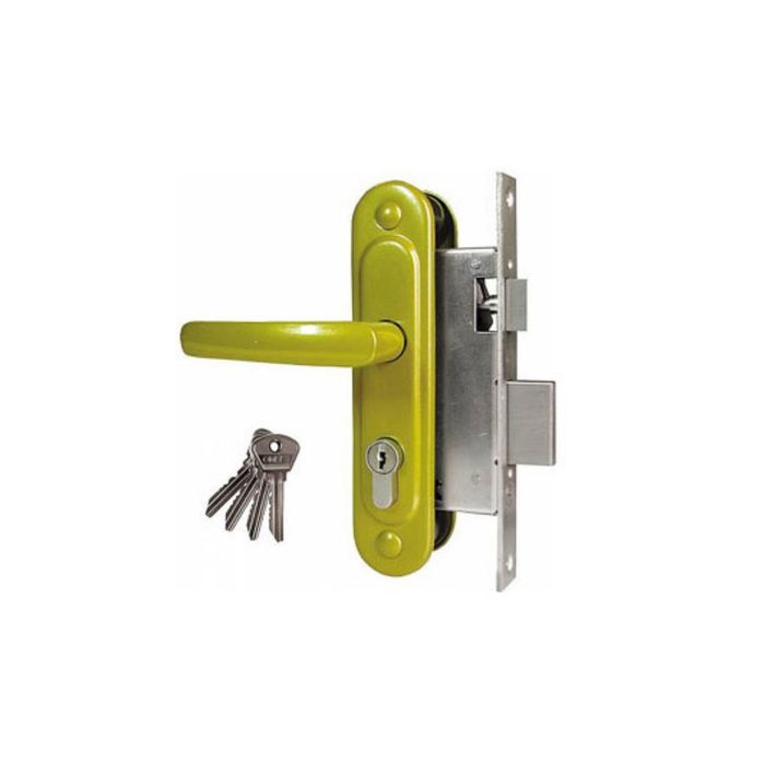 Замок врезной Димитровград "Омега" ЗВ.7.2 (ЗВ7.02), м/о 55 мм, с/руч, цвет золото