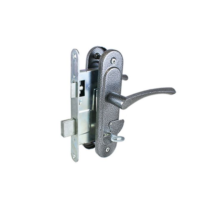 Замок врезной Димитровград "Омега" ЗВ.9.2-01, м/о 67 мм, с/руч, цвет серебро