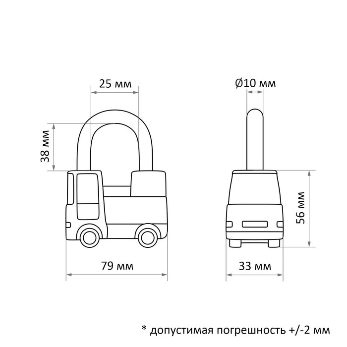 фото Замок навесной "чебоксары"вс 2-37 вс 2-37-03, "грузовичок" чаз