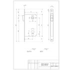 Замок врезной магнитный apecs 5300 м cr