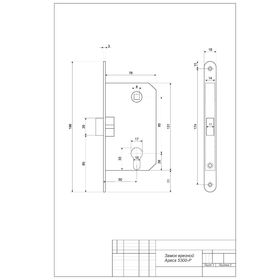 

Замок врезной Apecs 5300-P-AC, пластиковая защелка, без ц/м, м/о 85 мм, б/руч, цвет медь