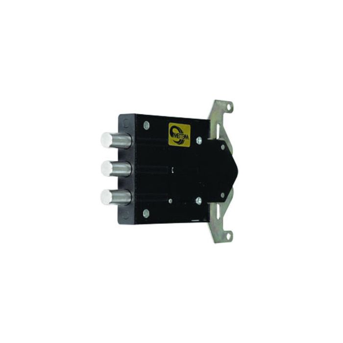 Замок врезной "МЕТТЭМ" ЗВ8 812.1.0, без торцевой планки, б/о, с/т, б/руч, 3 ключа