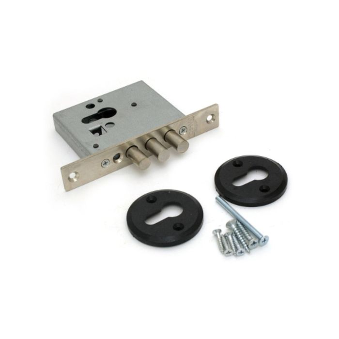 Замок врезной "Эльбор" Кремень 1.03.03.0.0. б/мех, б/о, б/ручки, цвет цинк