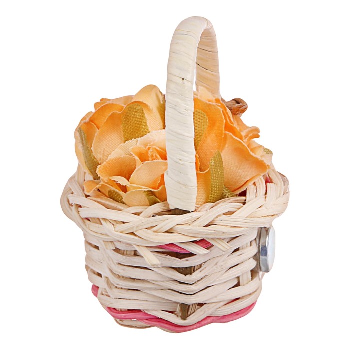 Магнит-корзина с цветами "С 8 Марта", 5 см