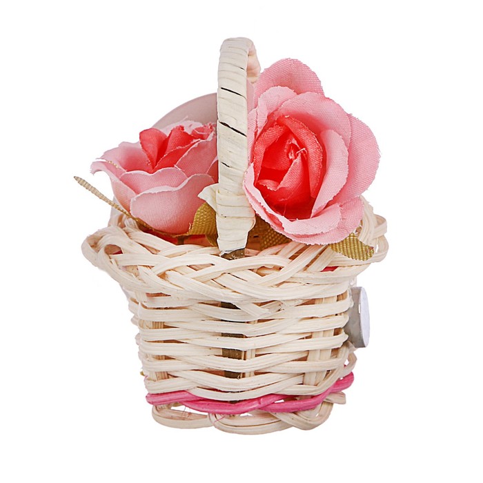 Магнит-корзина с цветами "8 Марта", 5 см