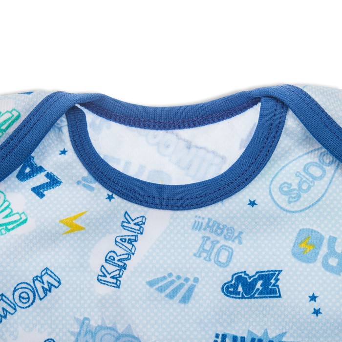 Пижама для мальчика,рост 74 см, цвет голубой 821-009_М